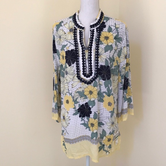 Charter Club Tops - NWT! Charter club large white multi floral tunic